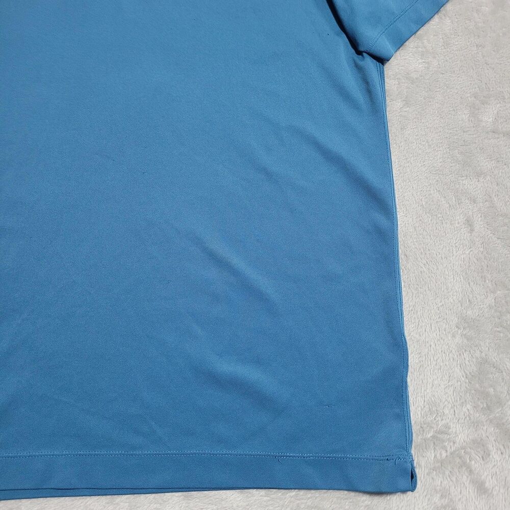 Nike Dri-FIT Golf Polo Shirt Mens Large Blue Chevron Performance - Picture 5 of 11